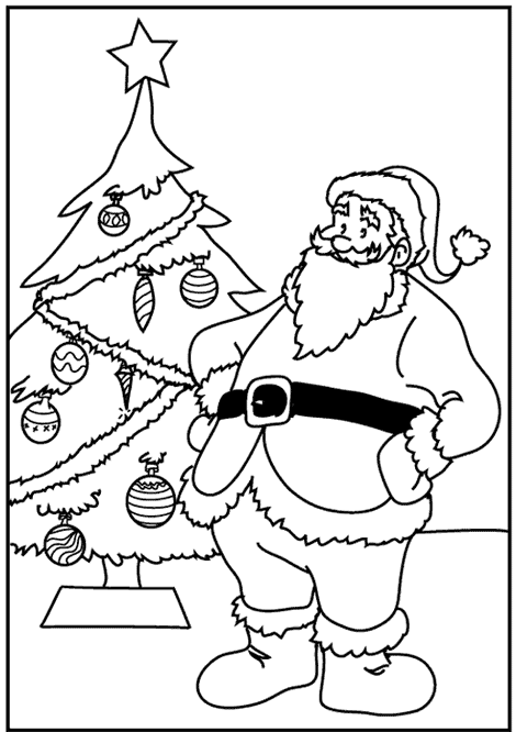 Christmas tree coloring pages