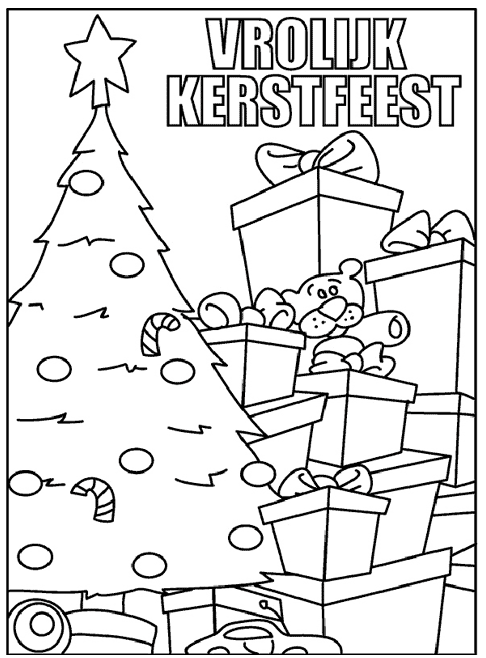 Christmas tree coloring pages