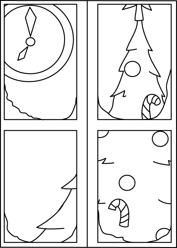 Christmas tree coloring pages