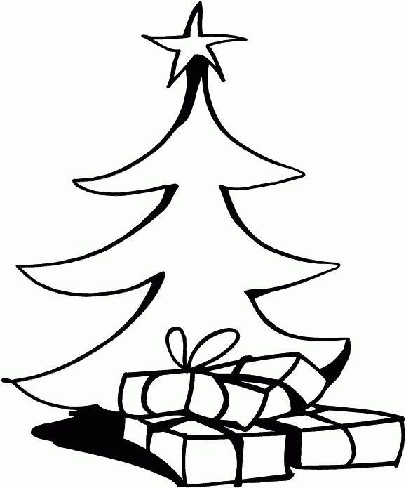 Christmas tree coloring pages