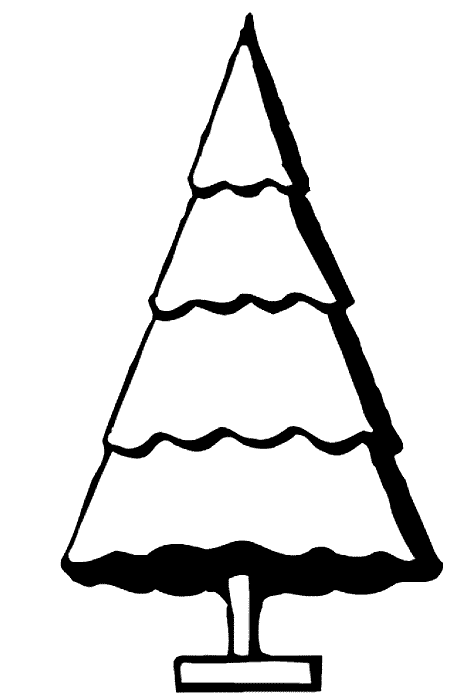 Christmas tree coloring pages