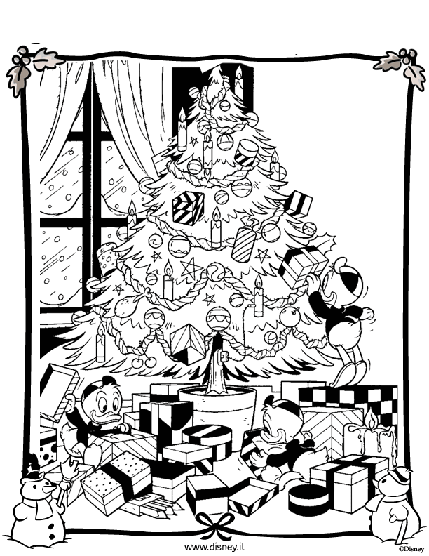 Christmas tree coloring pages