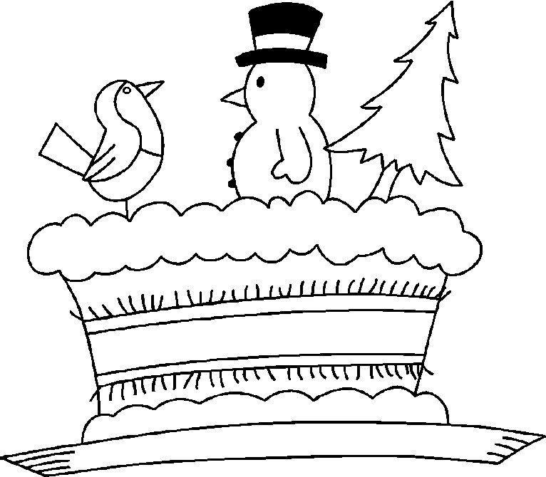 Christmas winter coloring pages