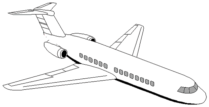 Airplane coloring pages