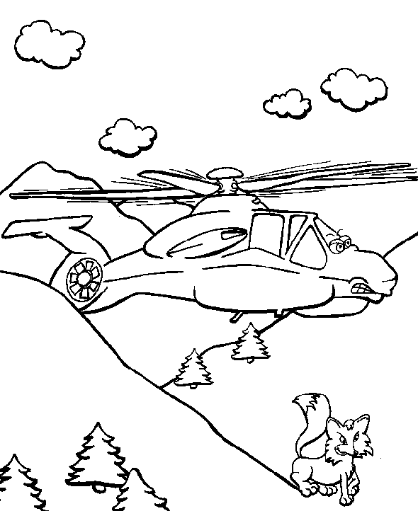 Airplane coloring pages