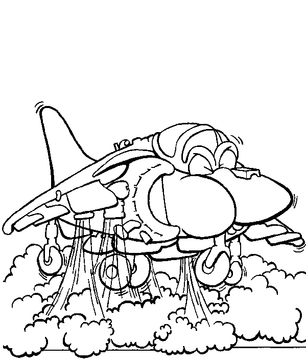 Airplane coloring pages