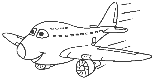 Airplane coloring pages