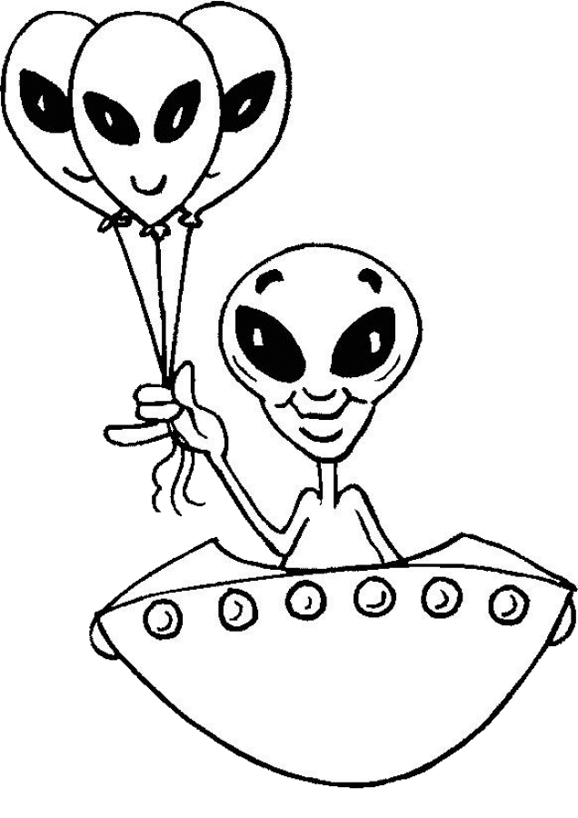 Alien coloring pages