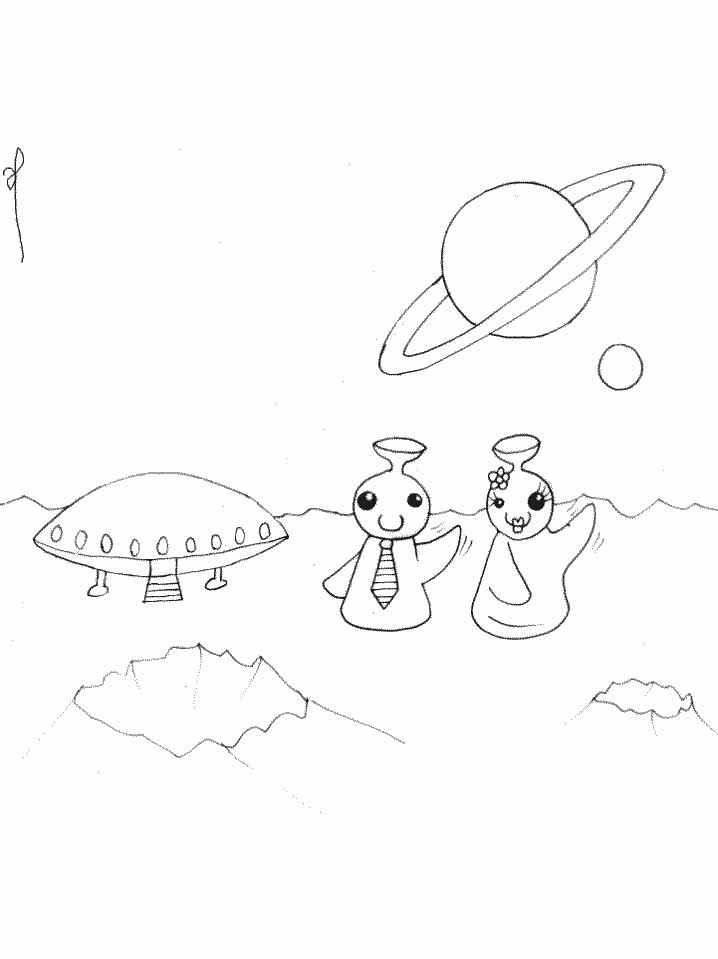 Alien coloring pages