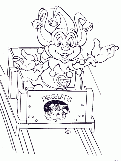 Amusement park coloring pages