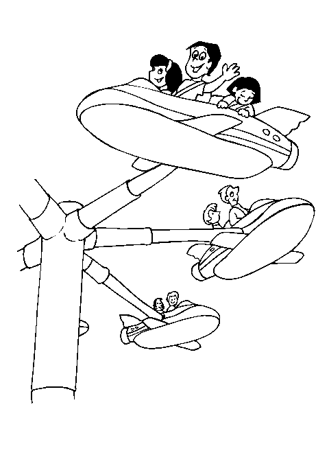 Amusement park coloring pages