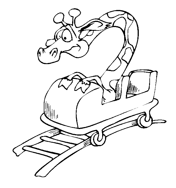 Amusement park coloring pages