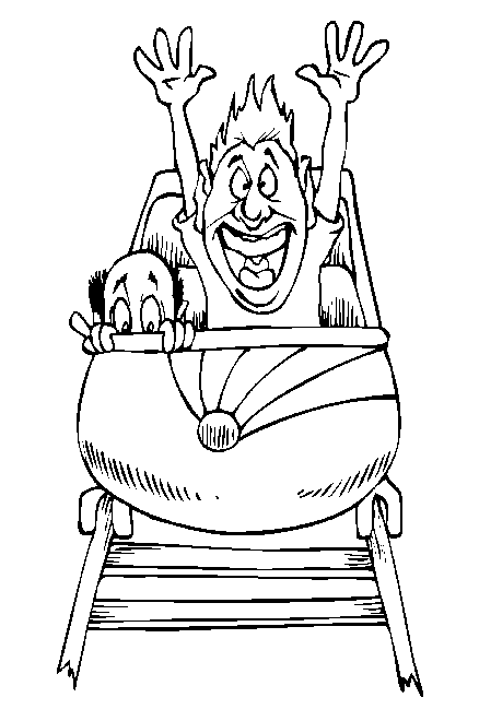 Amusement park coloring pages