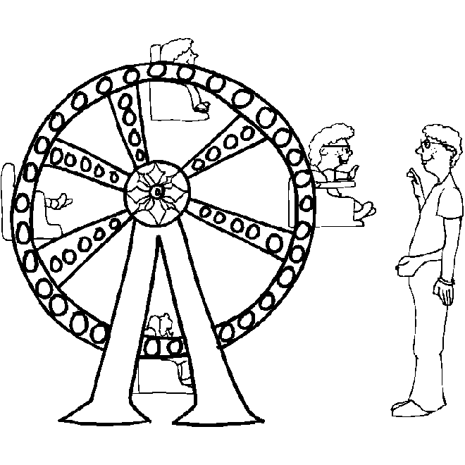 Amusement park coloring pages