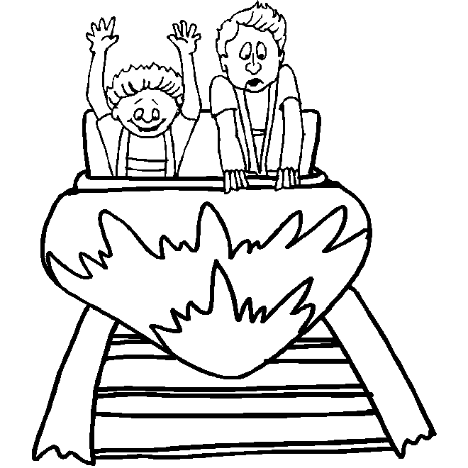 Amusement park coloring pages