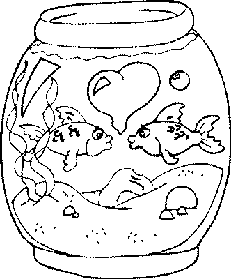 Aquarium coloring pages