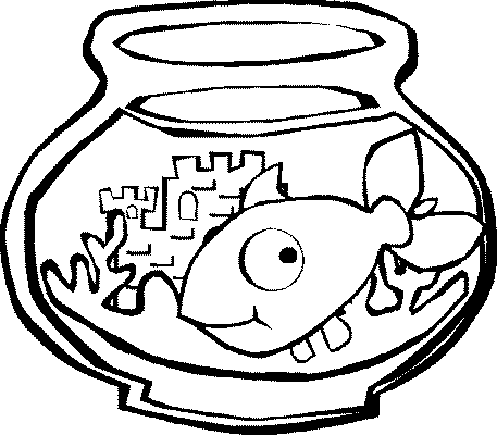 Aquarium coloring pages