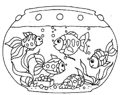 Aquarium coloring pages