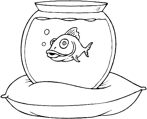 Aquarium coloring pages