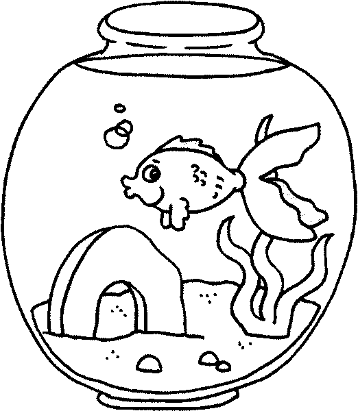 Aquarium coloring pages