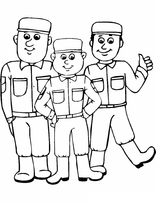 Army coloring pages