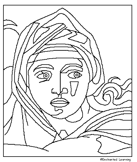 Arts and culture coloring pages