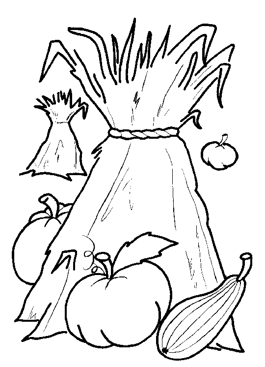 Autumn coloring pages