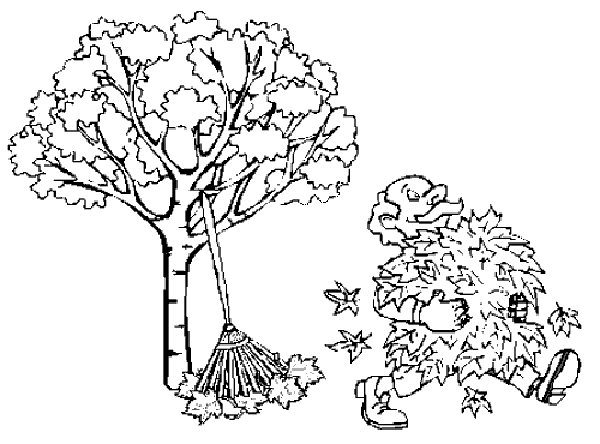 Autumn coloring pages