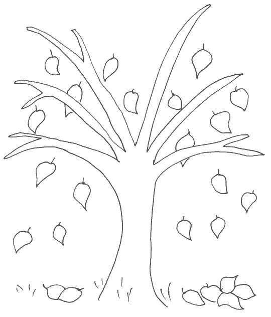 Autumn coloring pages