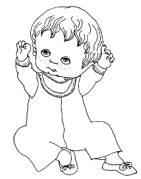 Baby coloring pages