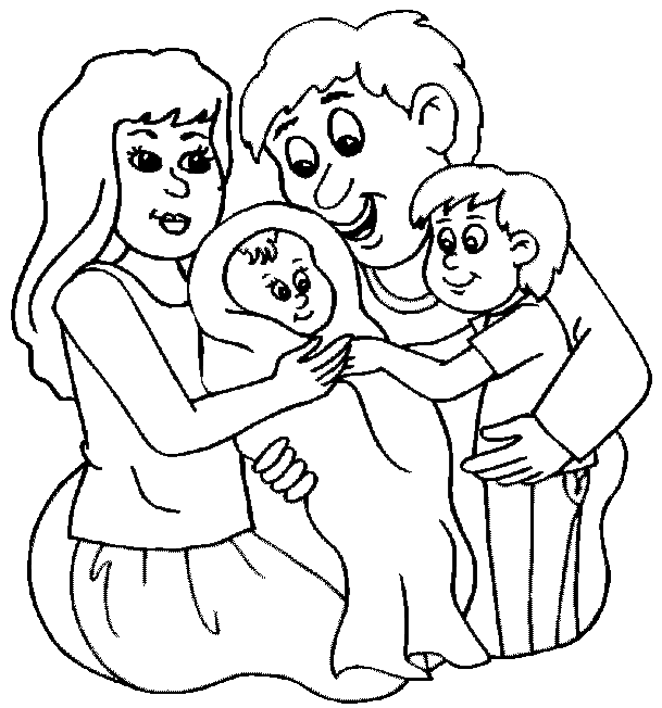 Baby coloring pages