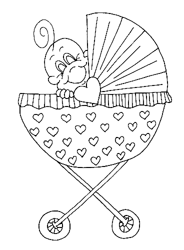 Baby coloring pages