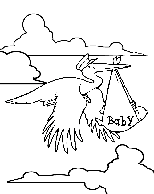 Baby coloring pages