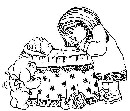 Baby coloring pages