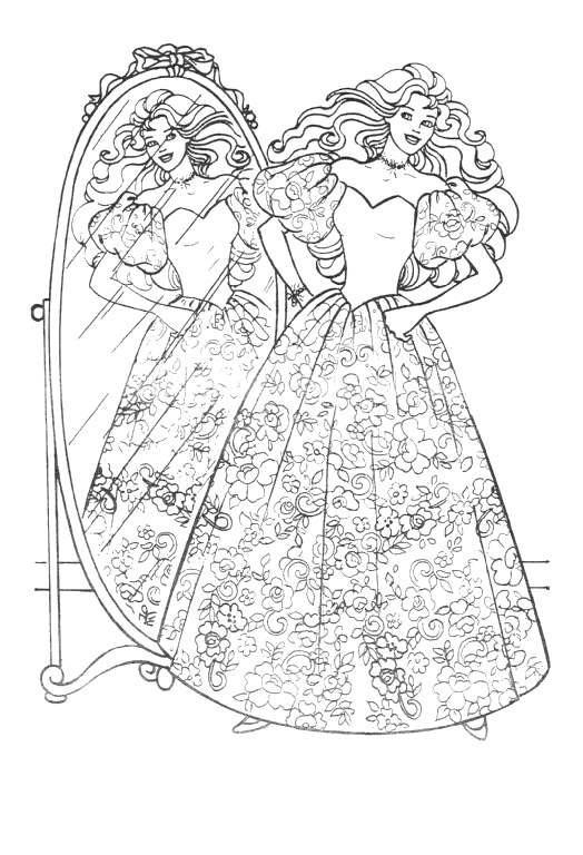 Coloring Page Barbie | PicGifs.com