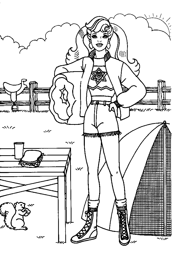 Barbie coloring pages