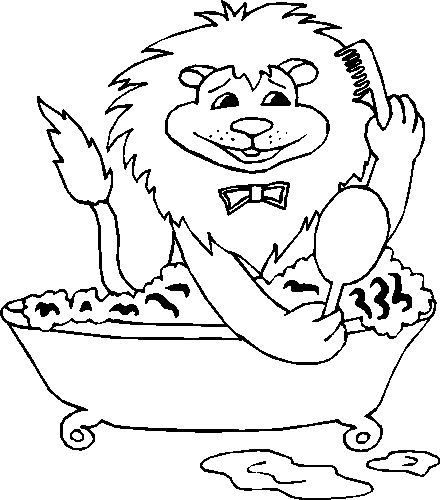 Bath coloring pages