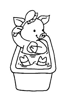 Bath coloring pages