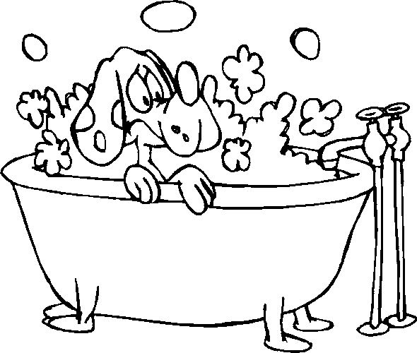 Bath coloring pages