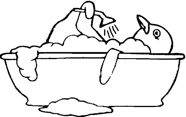 Bath coloring pages