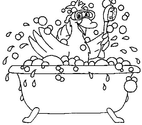 Bath coloring pages