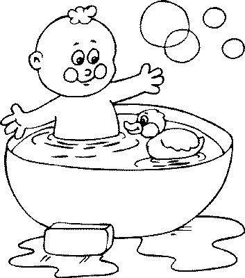 Bath coloring pages
