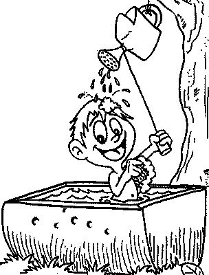 Bath coloring pages