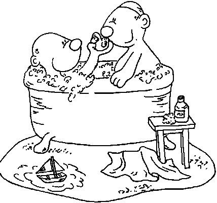 Bath coloring pages