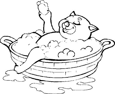 Bath coloring pages