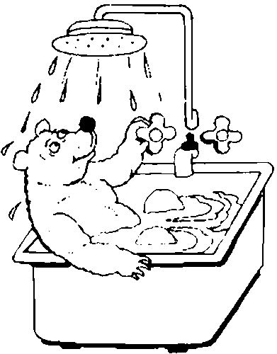 Bath coloring pages