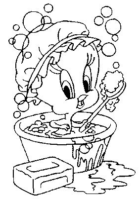 Bath coloring pages