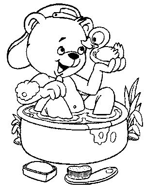 Bath coloring pages