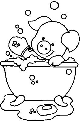 Bath coloring pages