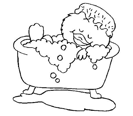 Bath coloring pages